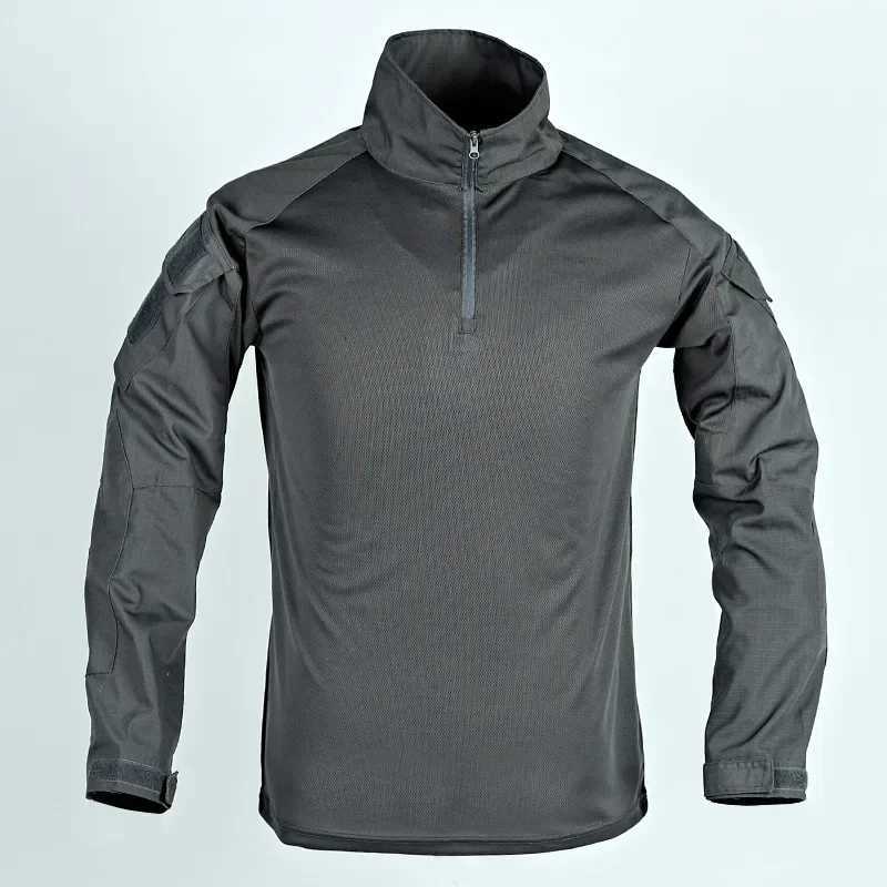 Outdoor G3 Tactical Hiking T-Shirts Combat Shirts CP Camo Long Sleeve Hunting Shirt Cotton Sport Men Clothes Windproof Y250724