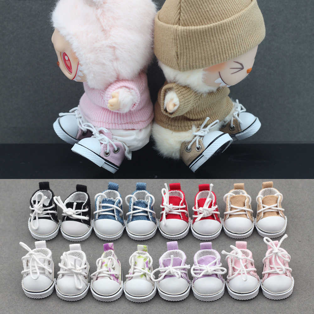 7CM pendant Lingna Belle shoes first generation second generation sitting party Labubu shoes 10cm cotton L250725