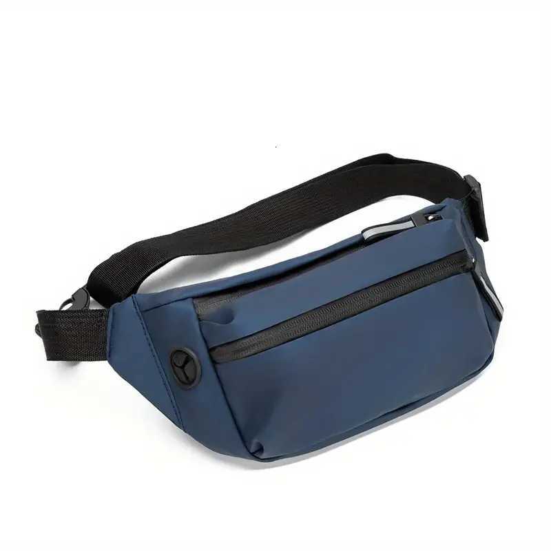 2024 Casual Tactical Waist Bag With Zipper - Mens Solid Multi-functional Storage for Outdoor Camping Running and Sports Training Y250724