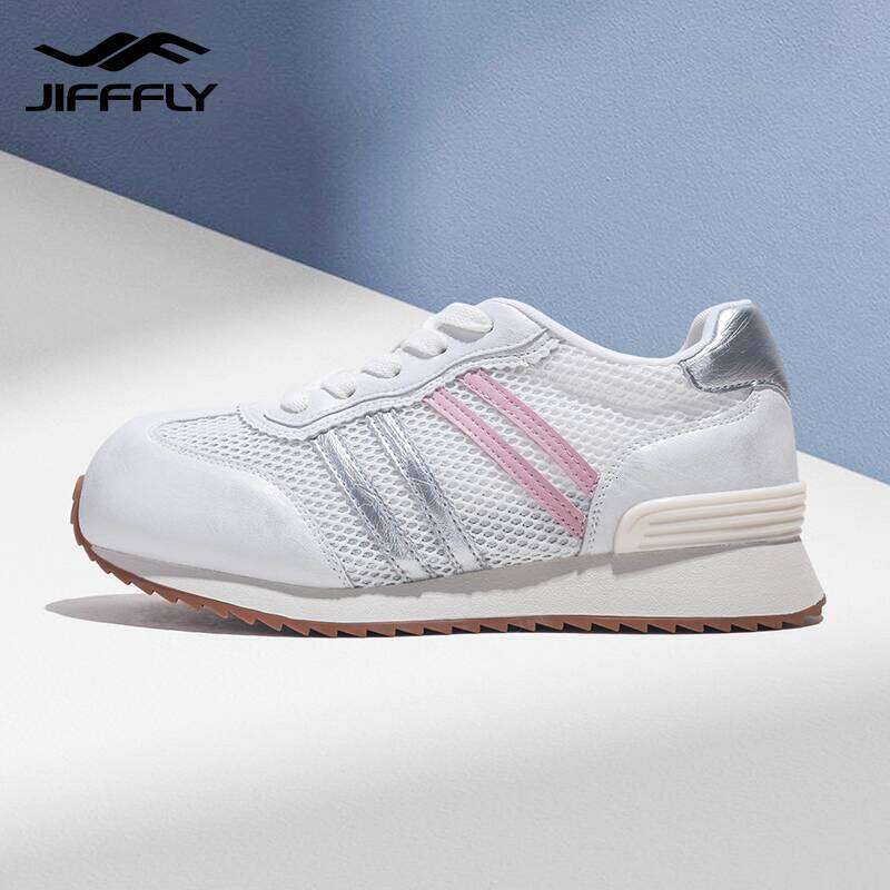 Jifffly Dexun Shoes for Women 2025 Summer New Breathable Lightweight Versatile Slanted Toe Flat Sneakers