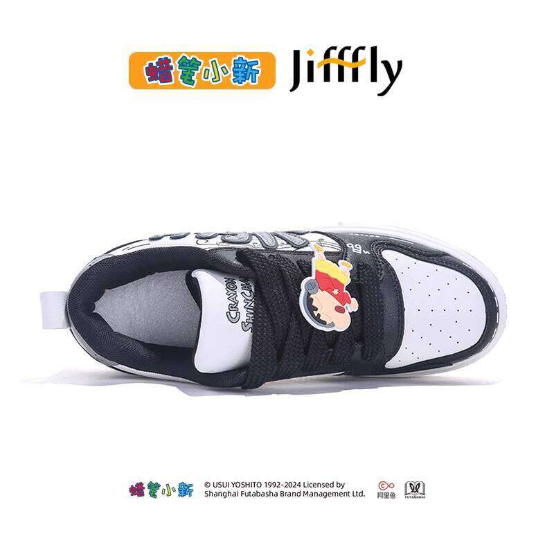 Crayon Shin-chan Collaboration Jifffly Men's Sneakers 2025 Summer Versatile Thick-Soled Couple Sports Shoes for Women