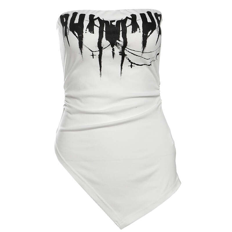2025 Summer New Style Backless Off-Shoulder Fashion Hot Girl Sexy Sleeveless Versatile Top Women's Clothing a59