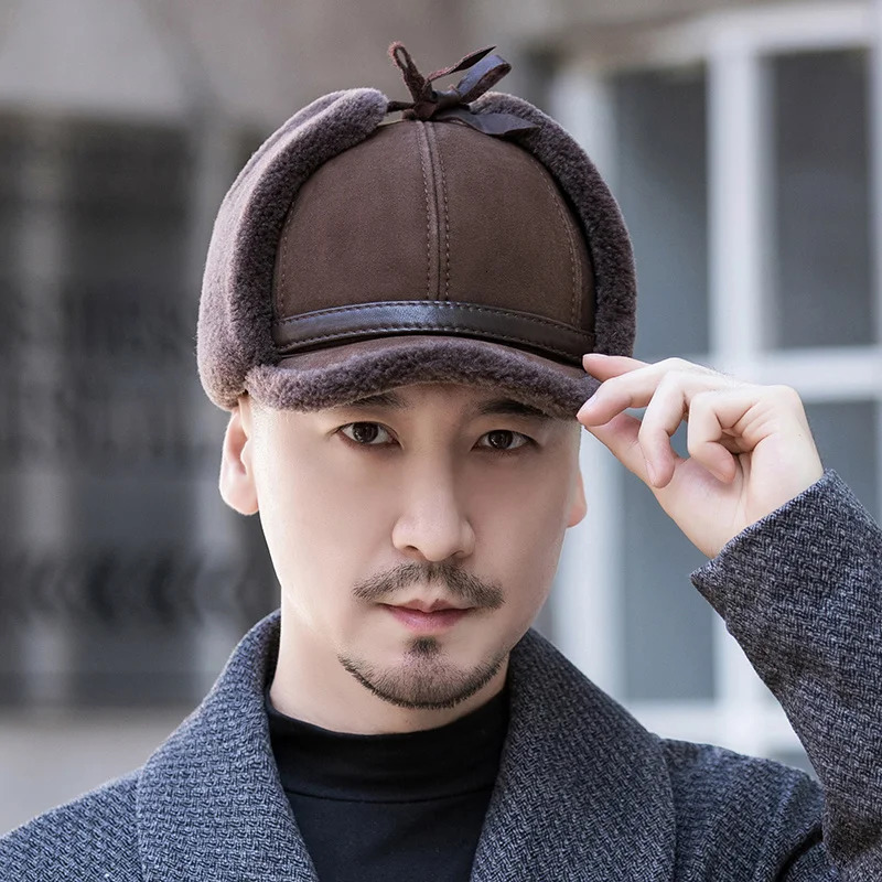 Winter Hats Woman Wool Fur Hat Unisex Warm Bomber Russian Hat Woman Ushanka Hats With Ear Flaps Thick Snow Earflaps Baseball Cap 250724