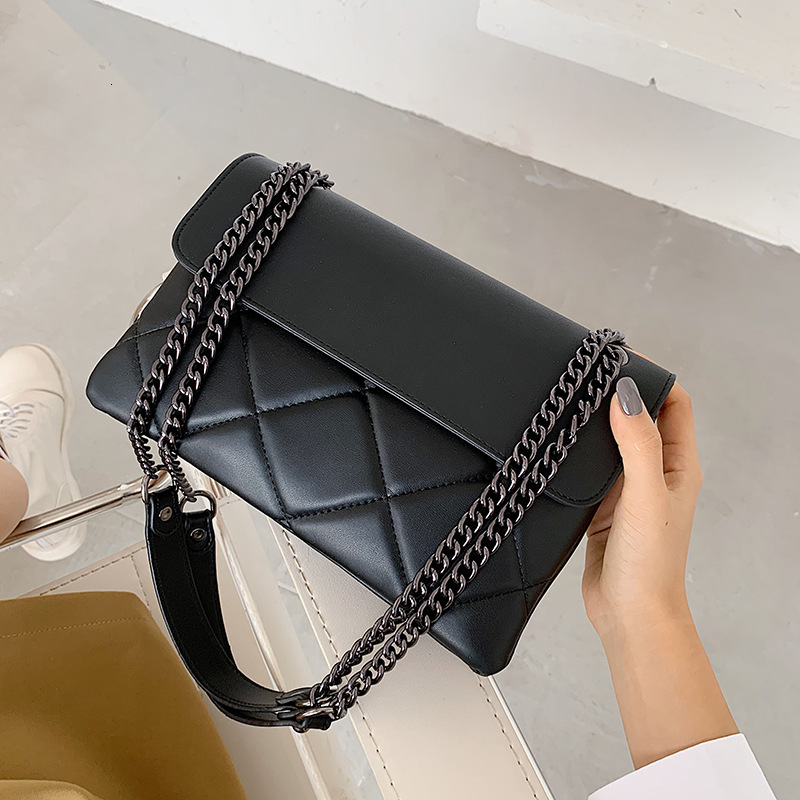 2025 Summer New Women's Crossbody Bag Women's Fashion Quilted Summer New Texture Crossbody Bag Fashion Chain Women's Shoulder Bag New D