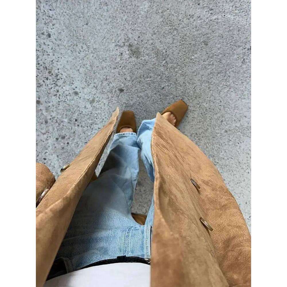 Designer Clothing Woman Khaki Lapel Long Coats Fashion Double Breasted Full Sleeve Jacket With Pocket 2024 Autumn Lady Commute Windbreaket Fashion