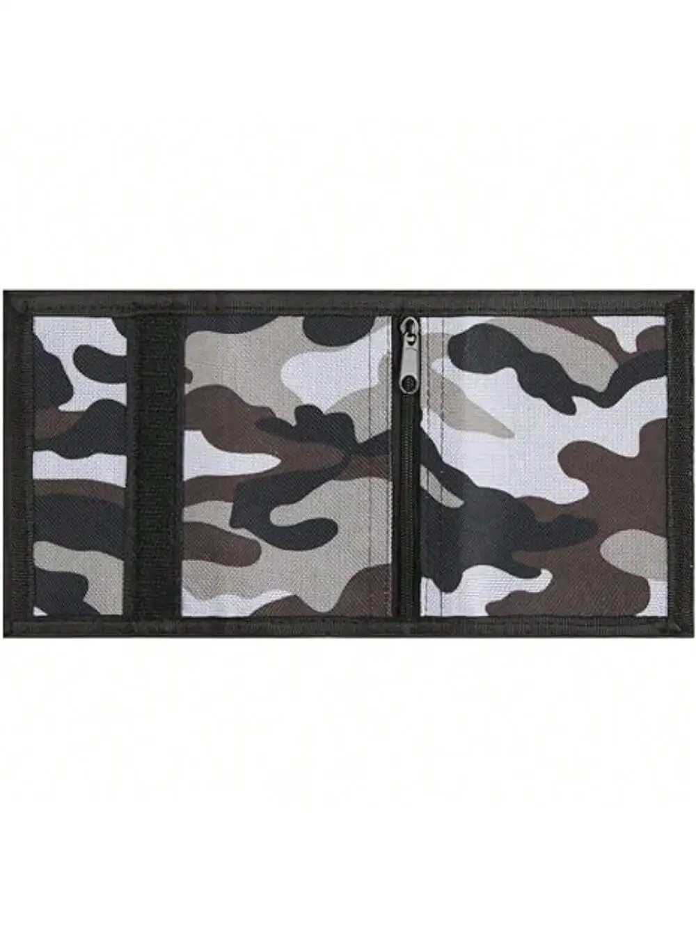 Camo Print Wallet with Lanyard for Teens Trifold Wallet for Men Women Army CaMOUflage Wallets Holder Z250725
