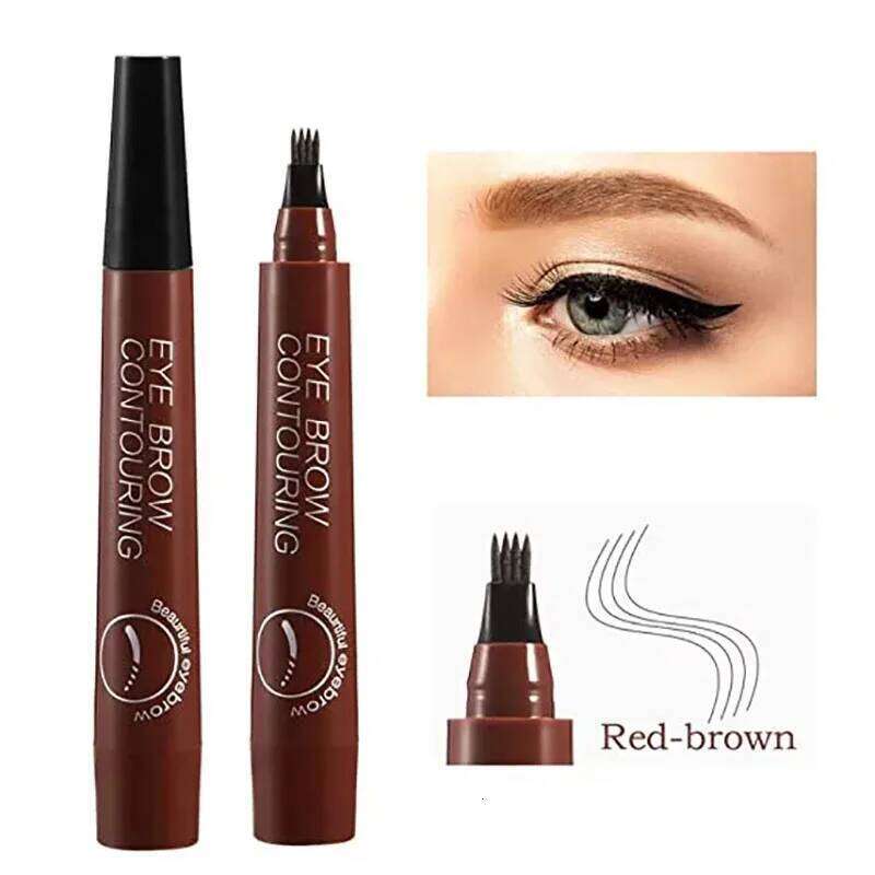 5 Colors Microblading Waterproof Liquid Pencil Long Lasting Eyebrow Pen 4 oints eyebrow pen Cosmetics X250725