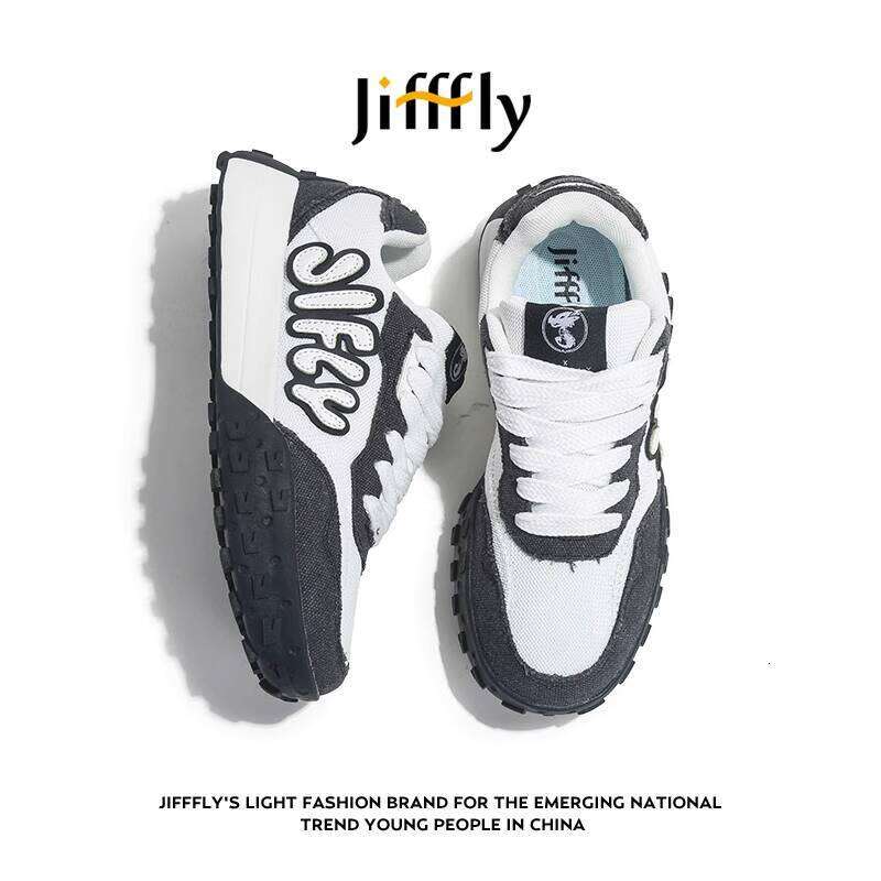 Jiffly Aggan Women's Classic Retro Sneakers for Fall/Winter with Thick Sole
