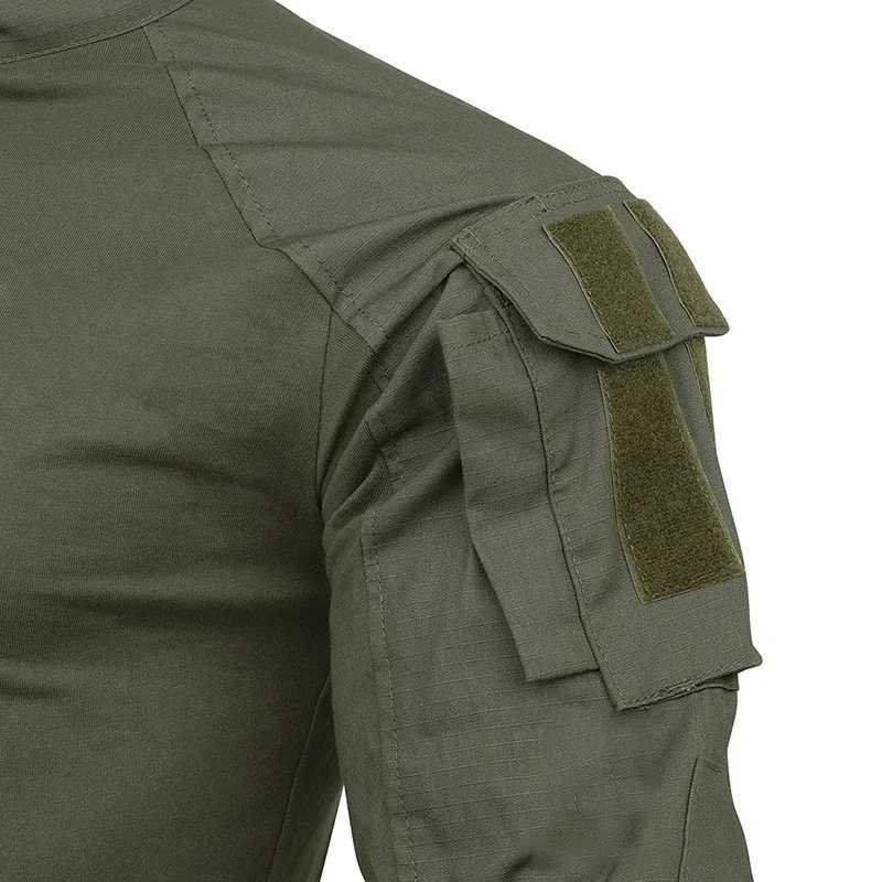 GEN3 Tactical Shirts Mens Long Sleeve Combat Shirt 1/4 Zipper Ripstop Hunting Clothes Training CP Camoufalge Airsoft T Shirts Y250724