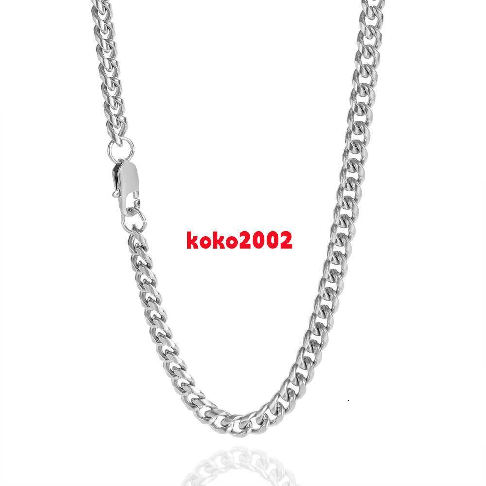 Hot Sale 36mm Silver Plated Chunky Cuban Link Chain14k Gold Moissanite Tennis Necklace