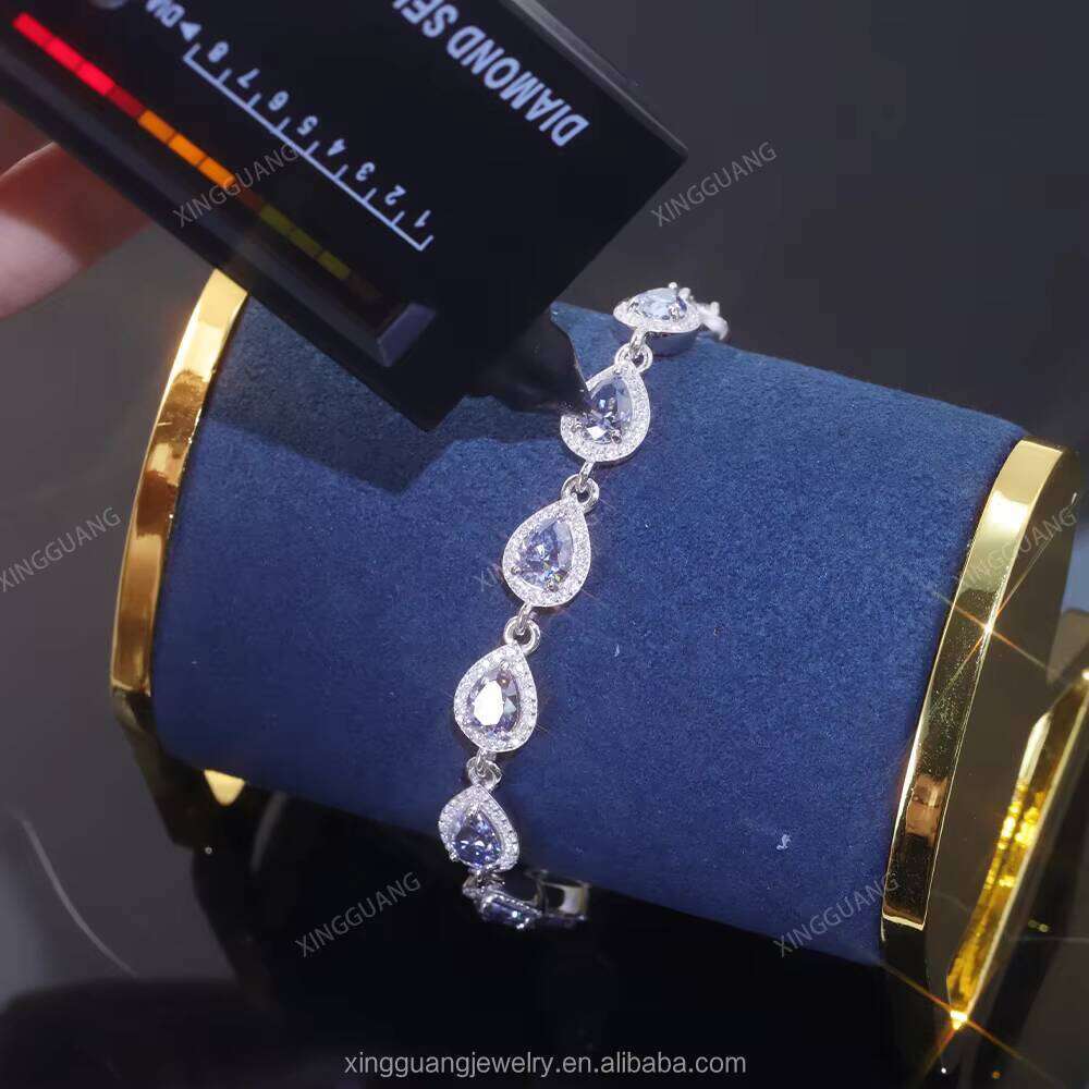 XG New Arrived Moissanite Sier Gold Plate Pass Dia test Fine Jewelry Bracelets for Women Men