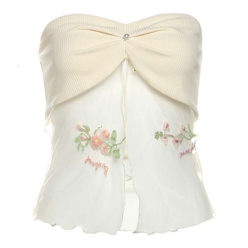 2025 Spring New Women's Solid Color Slim Fit Tube Top Vest Fashion High Waist Skirt Set f10