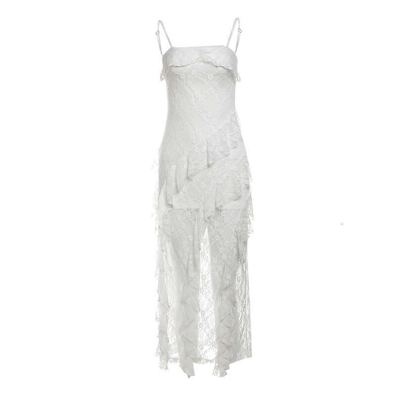 2024 Autumn Winter New Women's Solid Color Slim High Waist Fashion Strap Sleeveless Backless Dress 49a