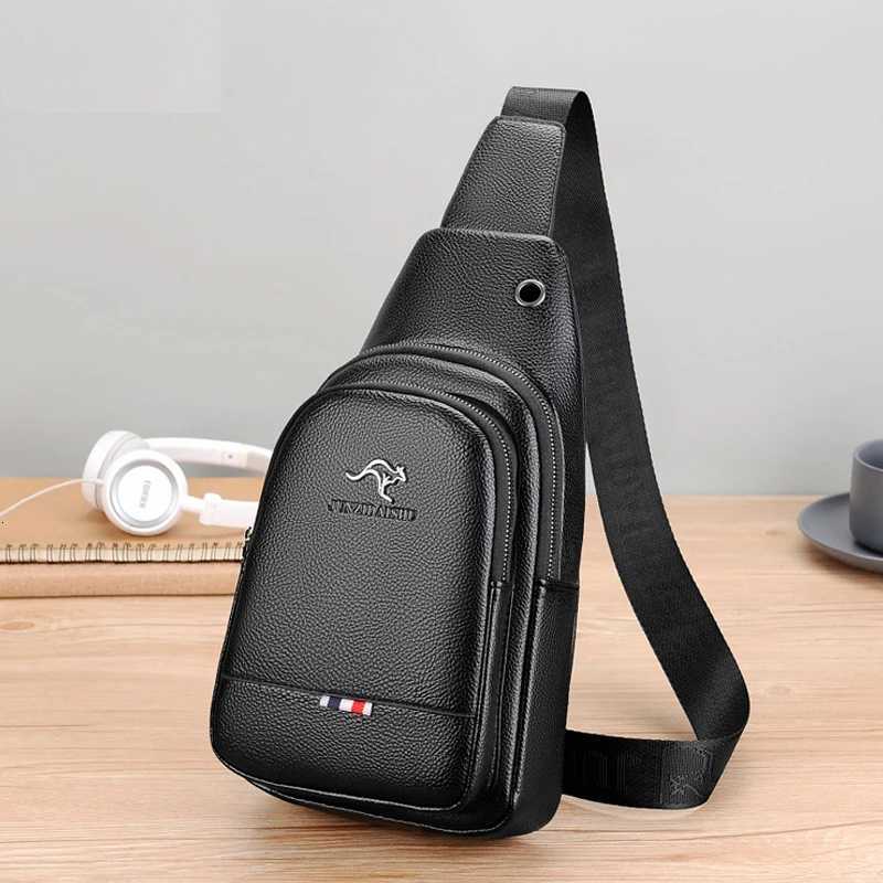 Mens Ch Pack Crossbody Bag Luxury Design Durable PU Leather Handbag Ch Bag Vintage Leisure Mens Handbag Shoulder Bag Y250724