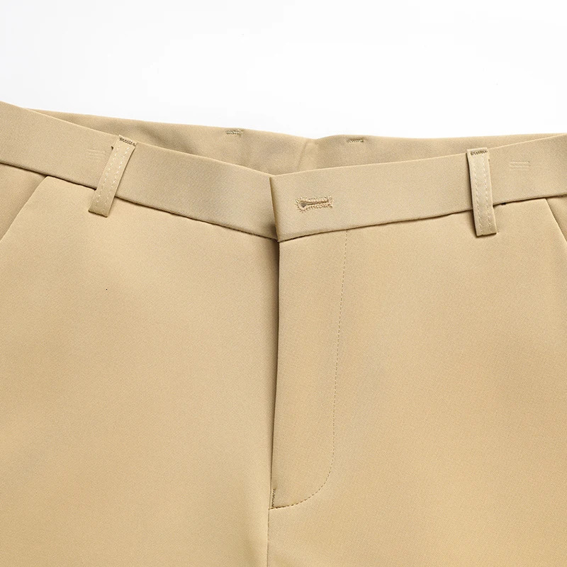 Summer Thin Male Casual Pants Quick Dry Formal Dress Men Regular Fit Suit Khaki Trousers M3XL 250725