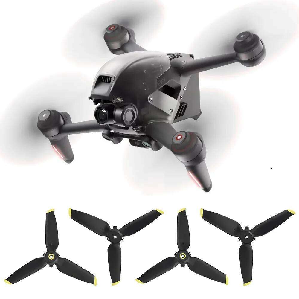 4pcs Combo Drone Three Leaves Propellers for DJI FPV Propeller Quick Release Blade Props Noise Reduction accessoires