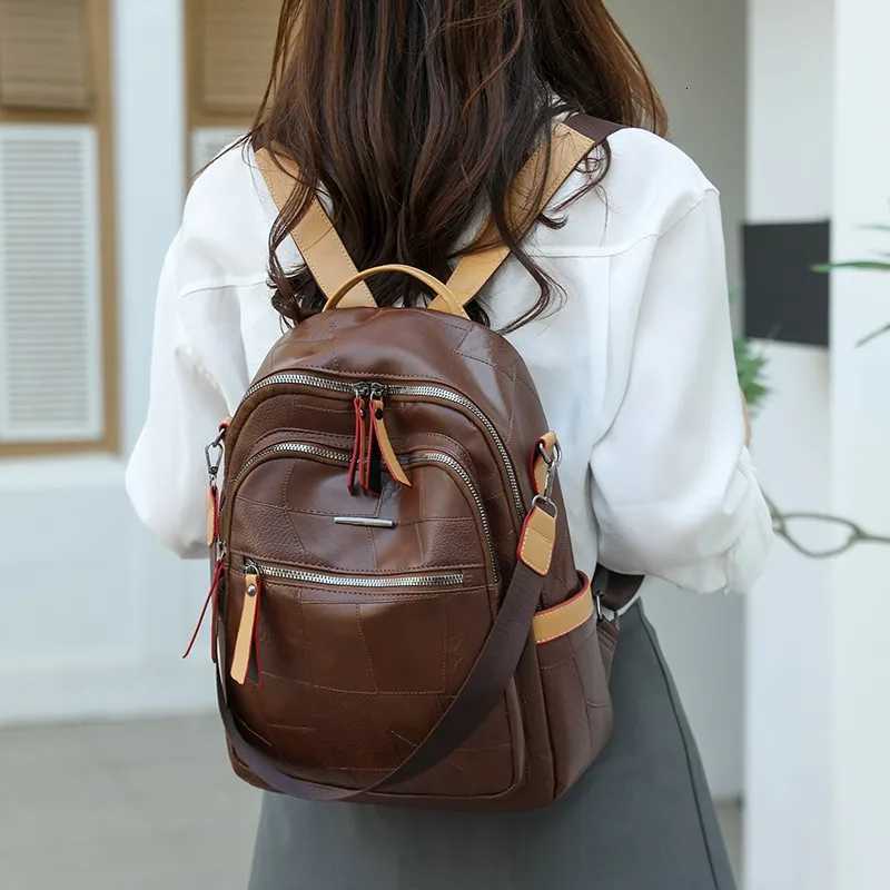 2025 New Style Wens Trendy Backpack - Versatile for Single Shoulder Crossbody; Stylish Soft Leather Backpack for Wen Suitable Y250724
