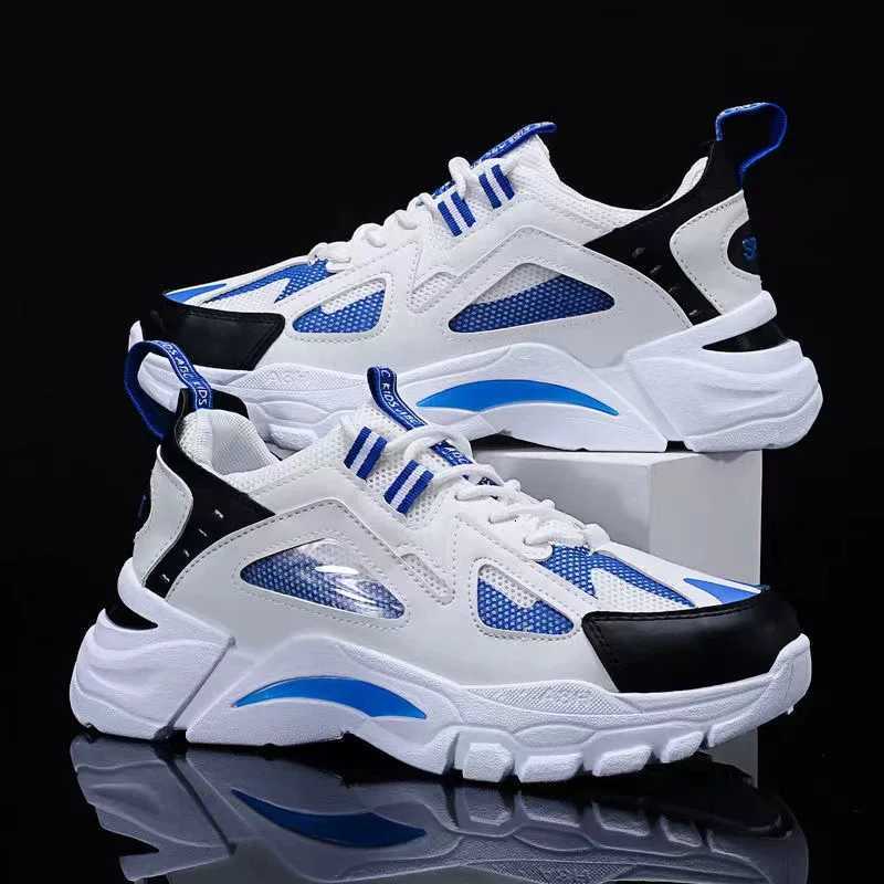 Mens Sports Shoes Casual Running Shoes Breathable Mesh Shoes Walking Basketball Sneakers Thick Soled Height Increasing Shoes XJ250725