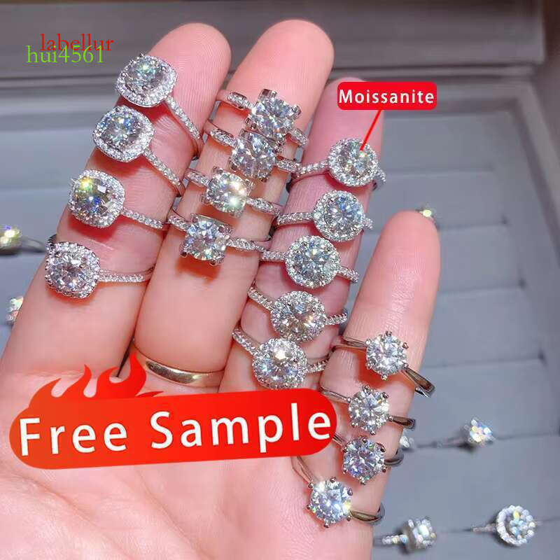 Wishing luxury jewelry, VVS wedding ring, pure silver silica engagement ring