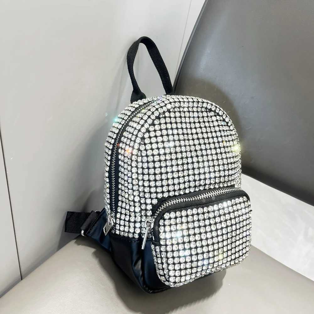 Shiny Crystal Backpack rhine Handmade purses and handbags luxury Designer Backpacks Bag Purse Y250724