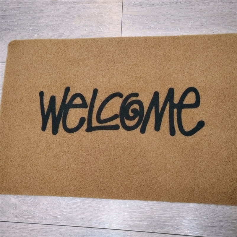 STU Internet celebrity welcome welcome letter floor mat carpet trendy house door mat entry mat 250717