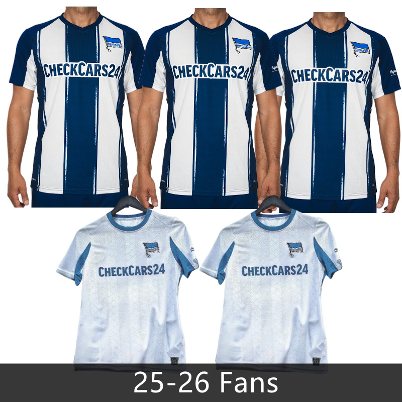 Hertha BSC football shirt Kit 24 25 SERDAR REESE LUKEBAKIO PICHTER KRUSE Soccer Jerseys