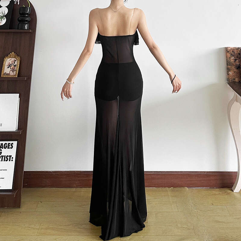 2025 Spring New Fashion Sexy Strapless Off-Shoulder Long Dress for Women 114