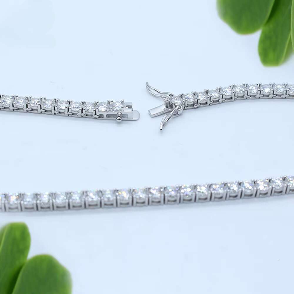 Senior Designer Necklace Bracelet3mm 4mm 5mm Tennis Necklace Moissanite Jewelry for Men Women