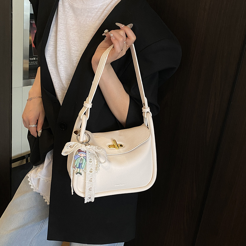 2025 Summer New Women's Crossbody Bag Niche Design Women's Lychee Pattern Handbag women's Commuting Bag Summer New Women's Shoulde