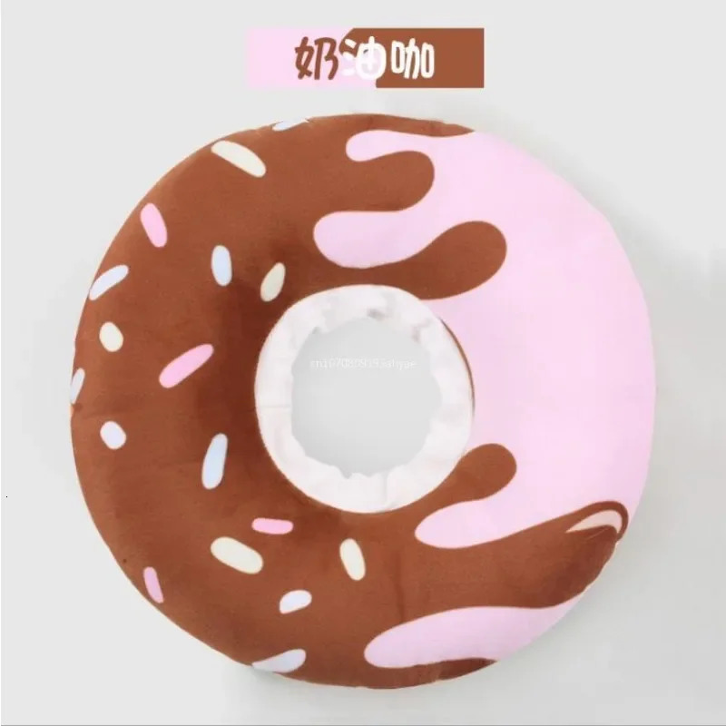 Sweet Donuts Cat Elizabethan Collar Pet Dog Neck Cone Recovery Collar for Anti-Bite Lick Surgery Cat Accessories Pet Collars 250716