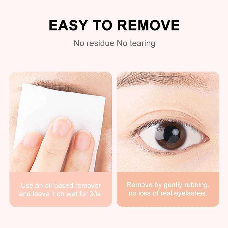 NATUHANA False Glue Waterproof Fast Dry Long Lasting Strong No Irritation Transparent Black Eyelash Primer Tools X250725