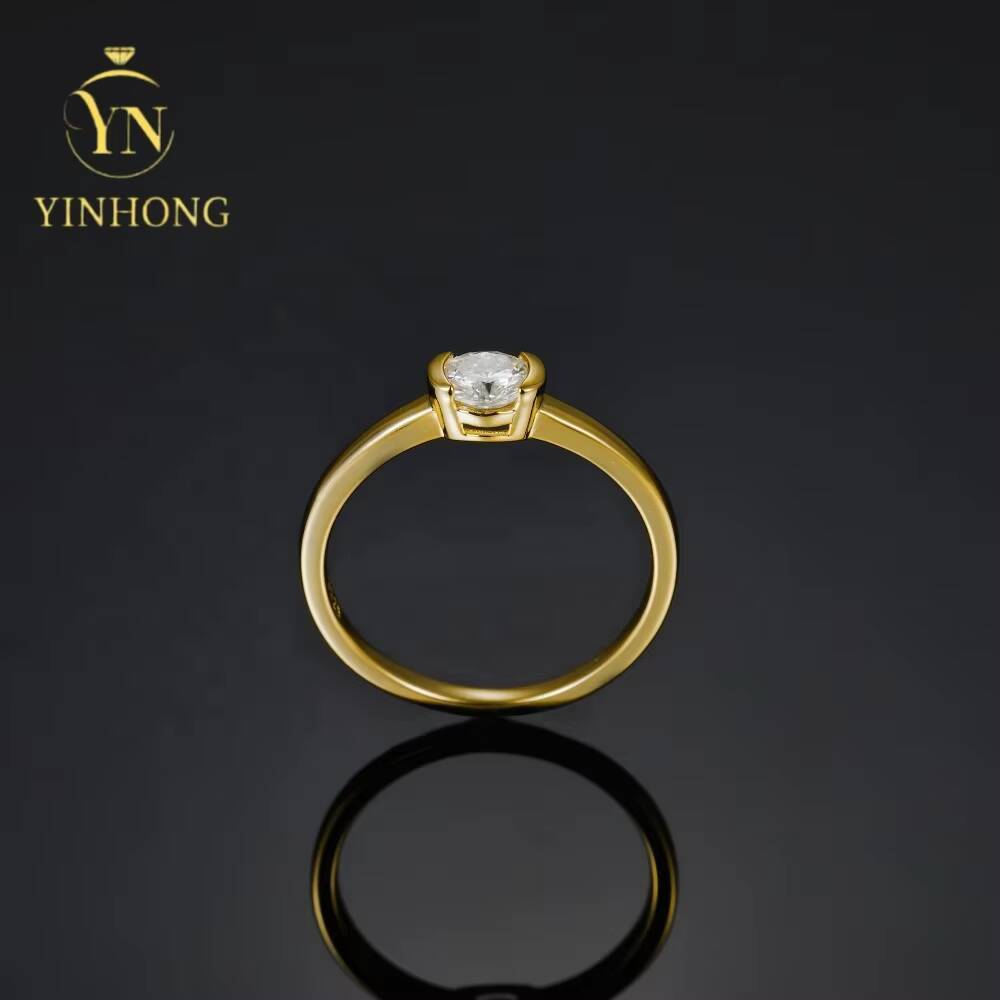 925 Sterling Silver Womens Ring Manufacturer 0.5ct Crushed Ice Elongated Radiant Moissanite Ring