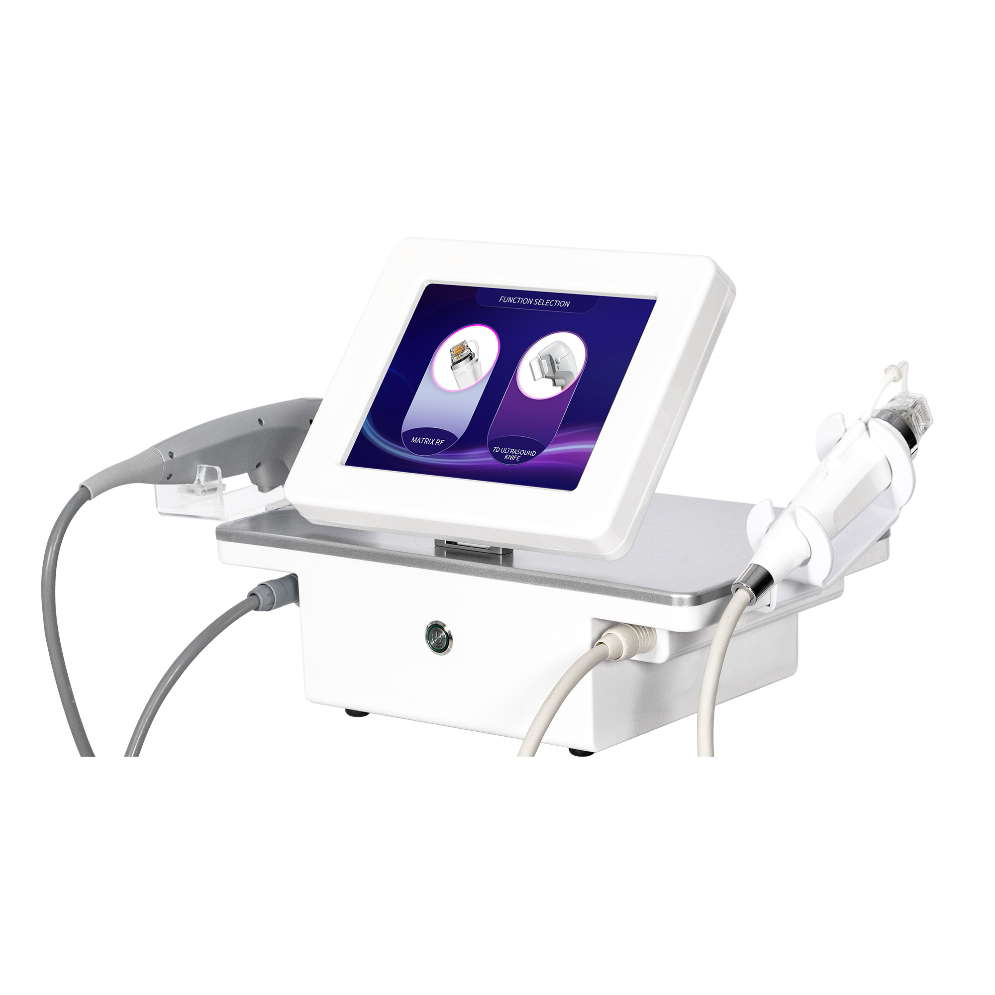 Hifu Microneedling Combo Device - Professional 2-In-1 Skin Rejuvenation Machine - Facial Lifting & Collagen Induction - Salon Results At Home