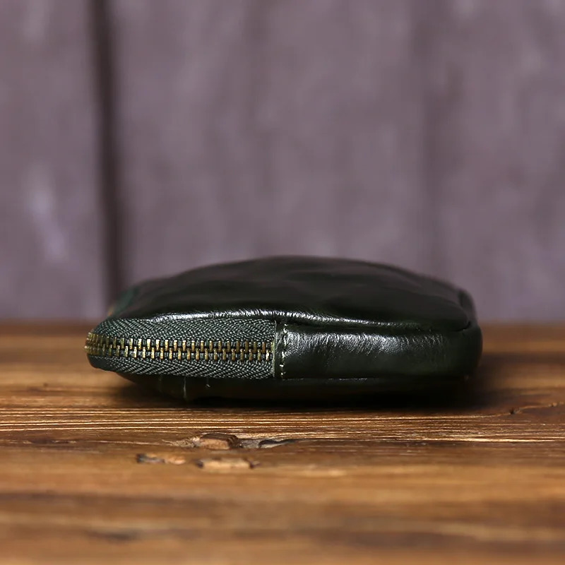 Vintage Vegetable Tanned Top Layer Cowhide Clutch Bag For Unisex Solid Color Genuine Leather Portable Coin Purse Mobile Phone 250723