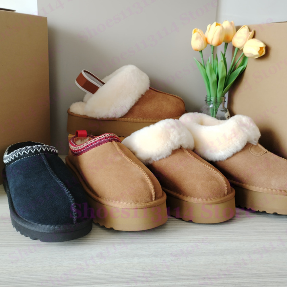 Australia Tazz Slippers Tasman Slipper Platform Classic Snow Boots Womens Designer Fashion Winter Indoor Wool Home Warm Slip-on Disquette Shoes 35-43