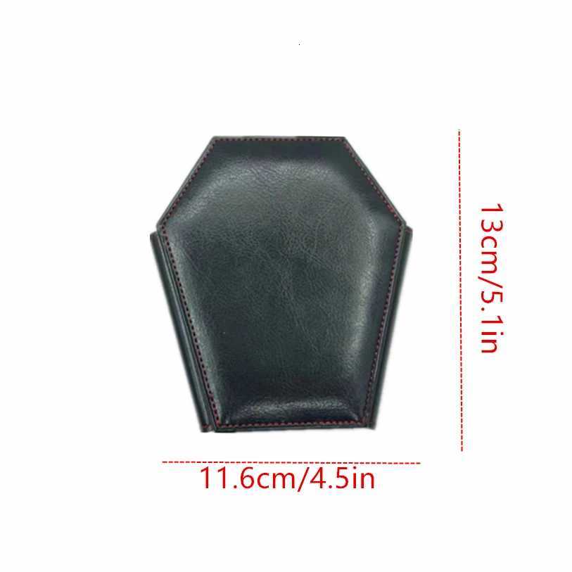 Dark Style Coffin Design Coin Purse Halloween Pattern Clutch Zipper Wallet PU Leather Trendy Purse Z250725