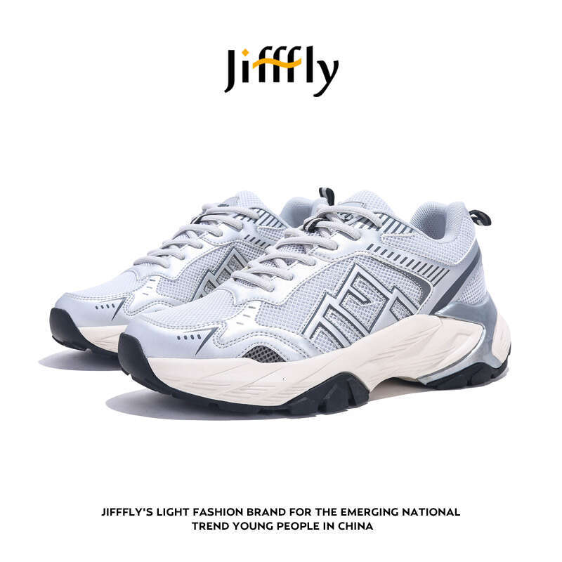 Jifffly Sier Dad Sneakers Women 2025 New Summer Style Versatile Thick-Soled Height-Increasing Sports Shoes for Men
