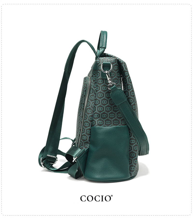 COCIO designer bag Hot selling tote bag womens bag large capacity new high-quality classic green handbag