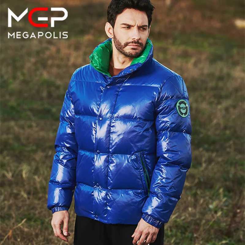 2022 Winter MGP Short Mens Down Jacket Locomotive Style Warm Waterproof and Windproof Jacket for Men X250725