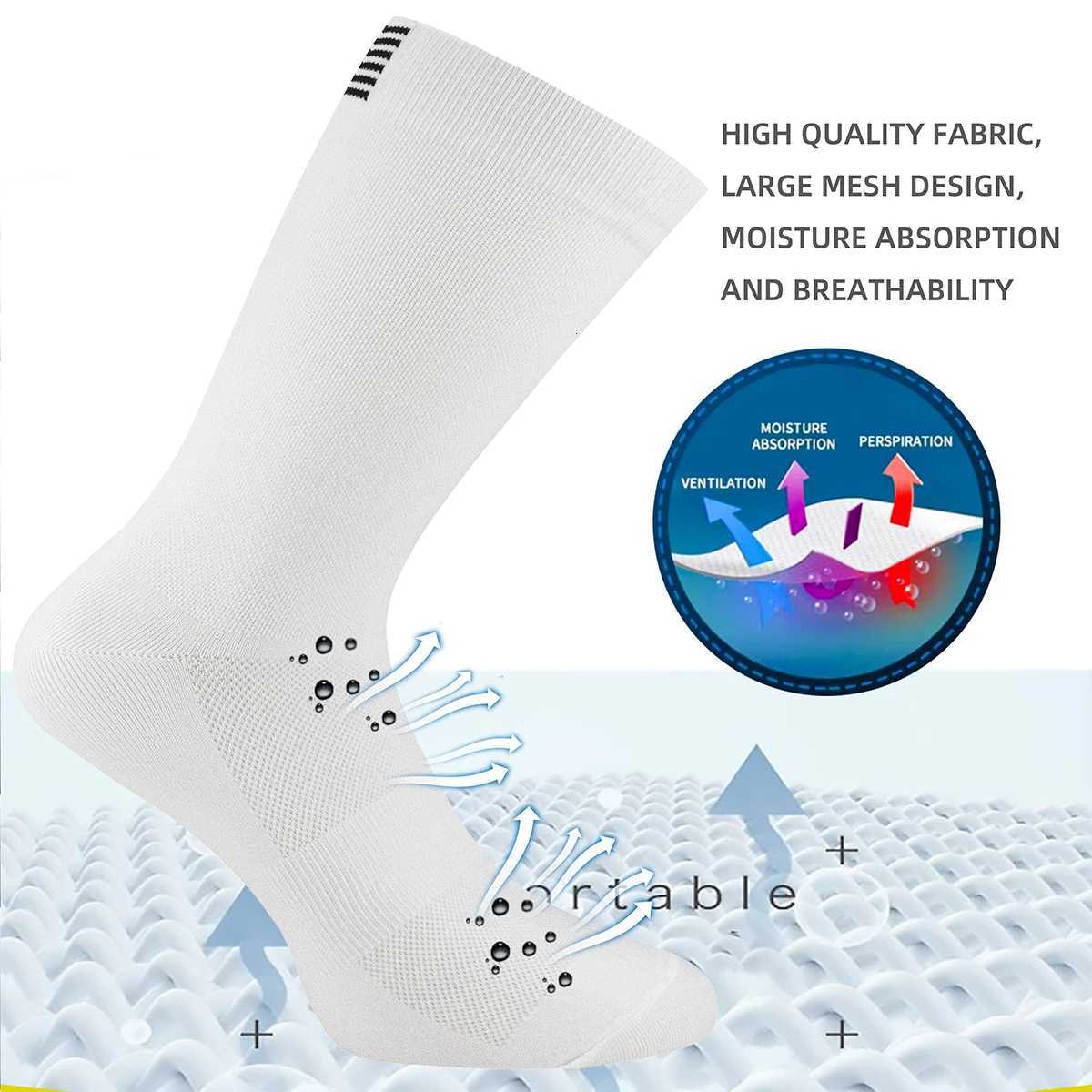 2 Pairs Men Women Cycling Socks Professional MTB Bike Socks Breathable Socks Outdoor Sportswear Racing Socks X250725