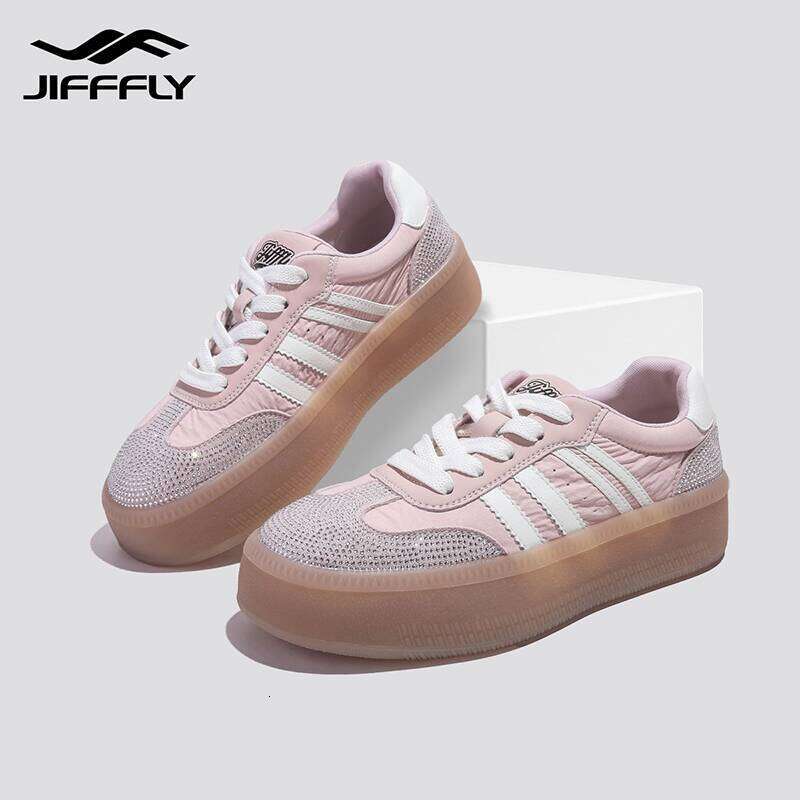 Jiffly Women's Fall/Winter 2025 Thicker Sole Elevating Shoes - Retro Fashion Sneakers