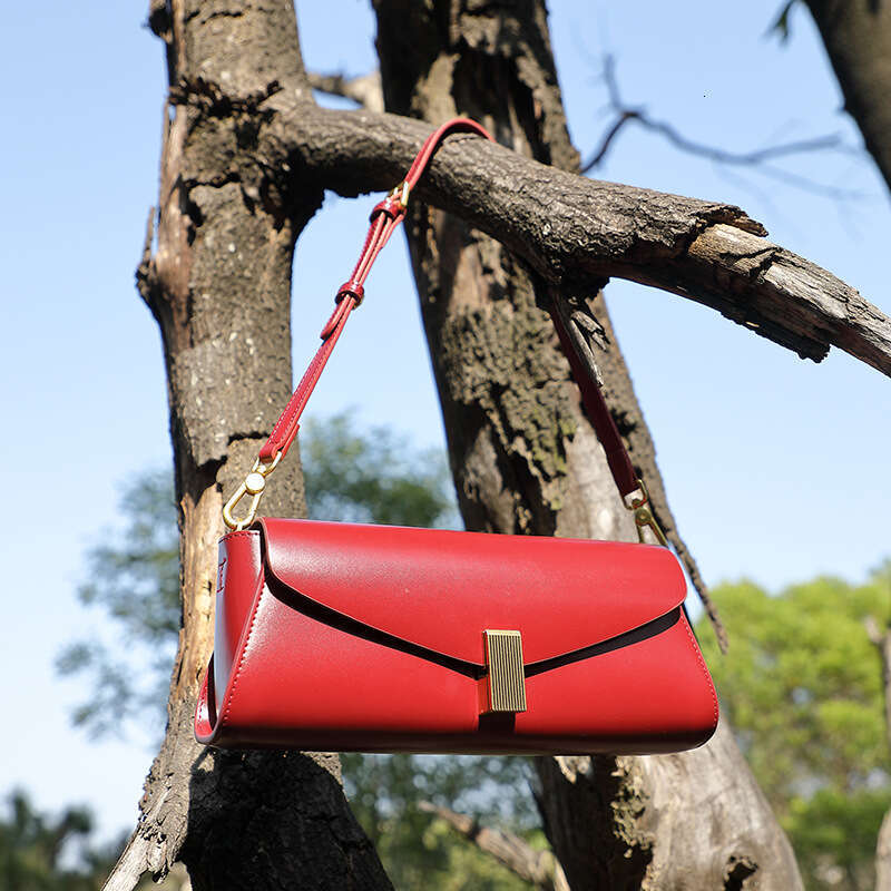 High-end Niche Genuine Leather for Women 2025 New Designer Fashion Versatile Shoulder Crossbody Commuter Underarm Luxury Bag