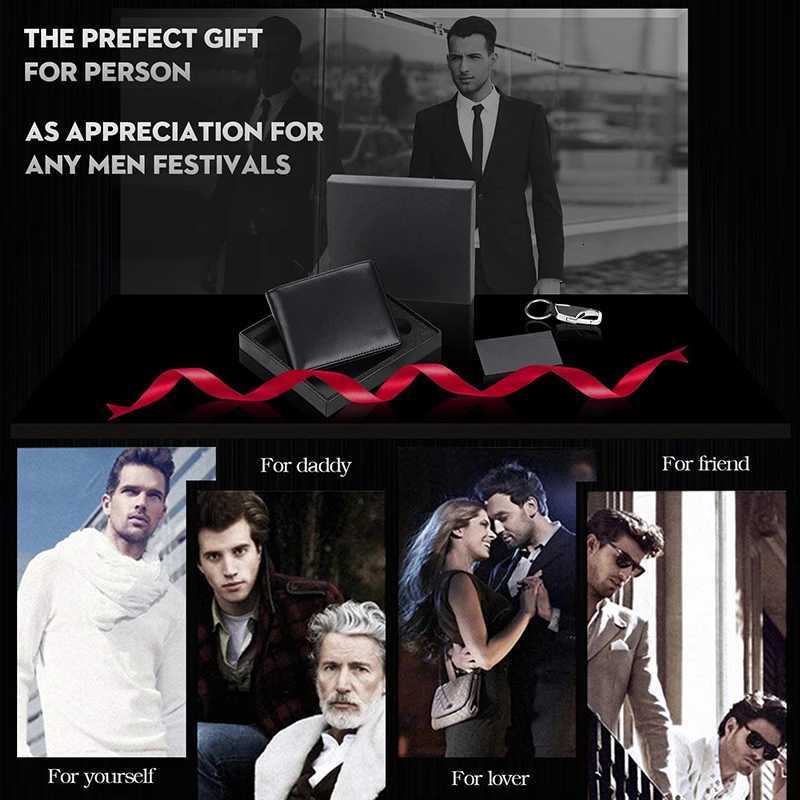 Wallets Mens Slim RFID Blocking Genuine Leather with Coin Pocket 2 Banknote Compartments 10 Holders Wallet for Men Z250725