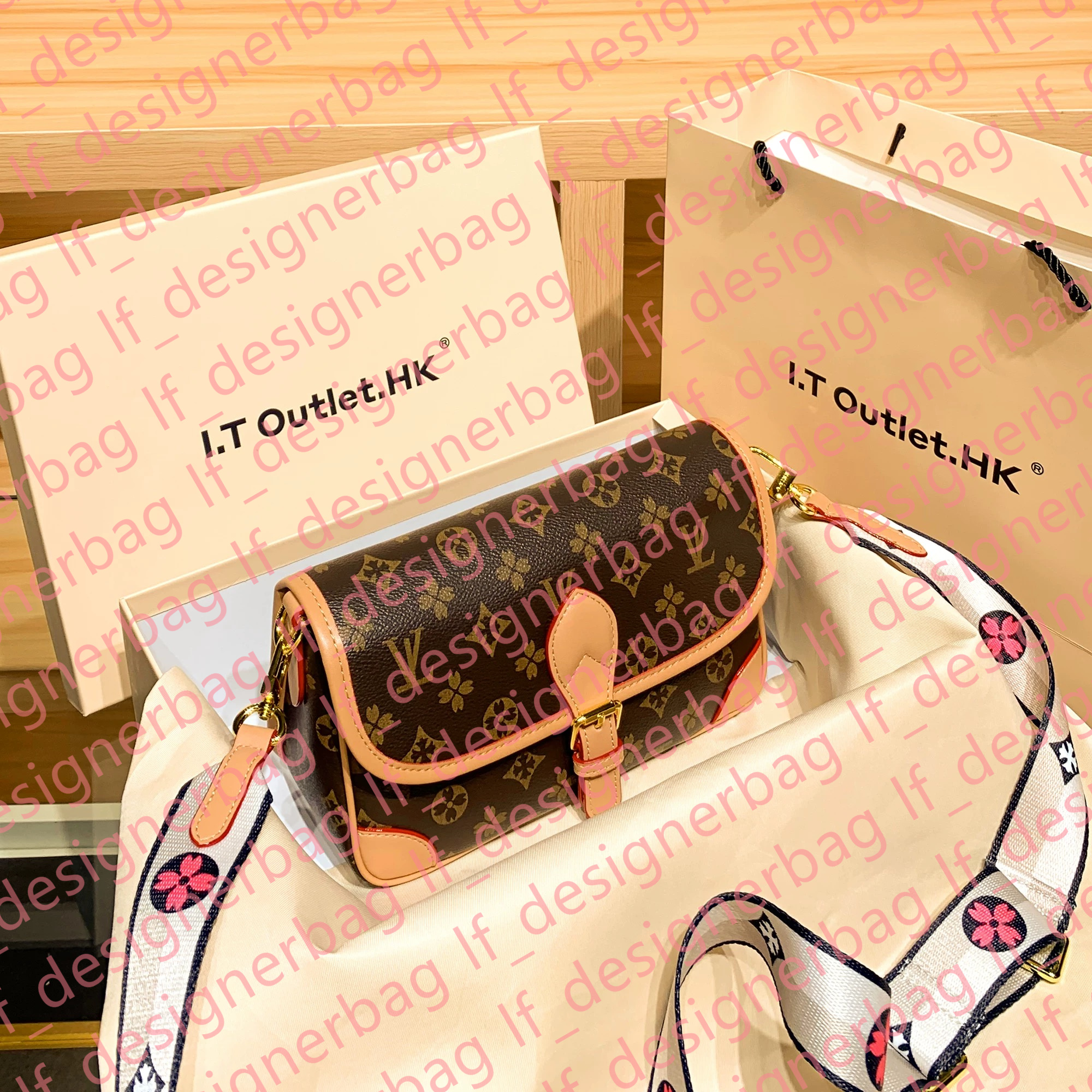 2025 Hight quality Designer bag Shoulder Bags Women designer bag DIANE Handbags Messenger Purse Womens Leather Handbag Tote Satchel Wallet bags