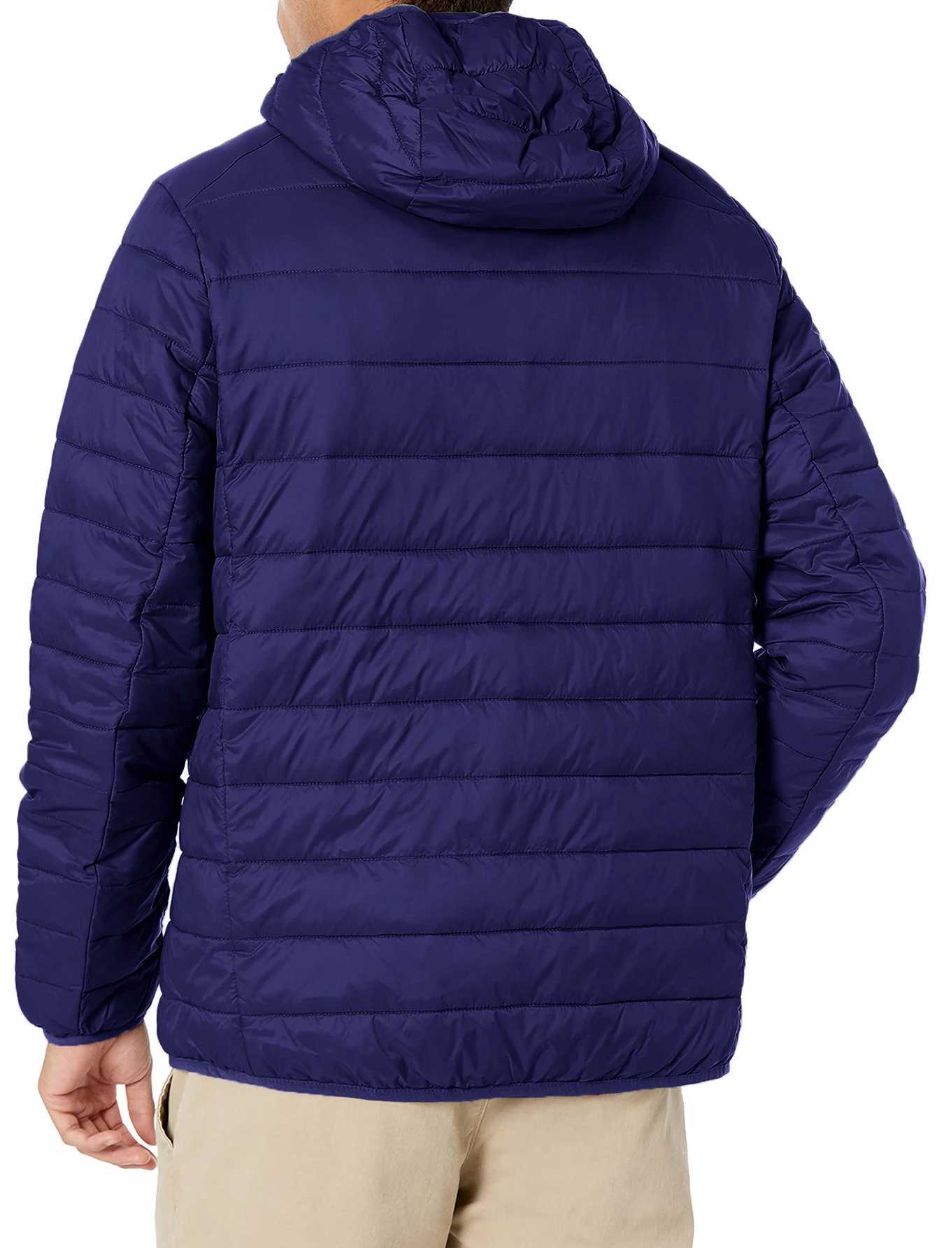 Mens Puffer Jackets Lightweight Puffer Winter Jacket with Hood Mens Down Jackets Mens Winter Coats for Travel Running Hiking X250725