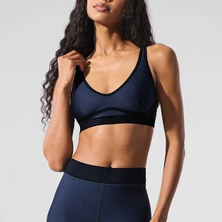 Alo Style Yoga Outfit Sports Set Nine-point Tank Top Pilates Fiess Pants S25724