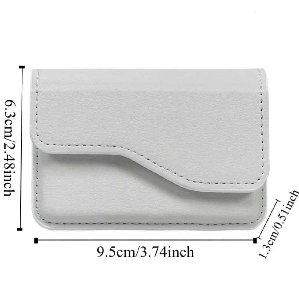 Cash Wallet Phone Back Magnetic Card Bag PU Leather Side-opening Flip Card Case Multifunction Portable Card Holder Male/Famale Z250725