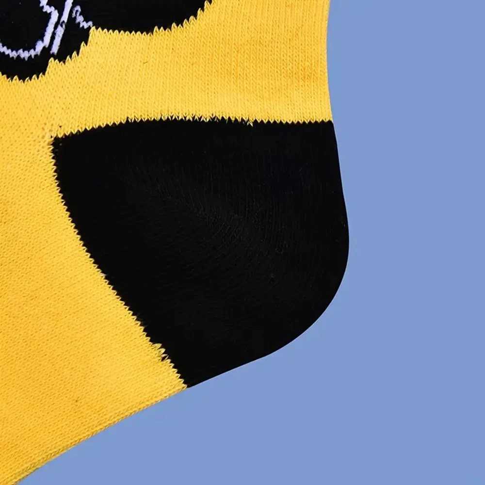 1/2 Pairs Cartoon Cat Pattern Men Cotton Mid Tube Socks Fashionable Printing Soft Comfortable Breathable Sports Leisure Socks X2507251