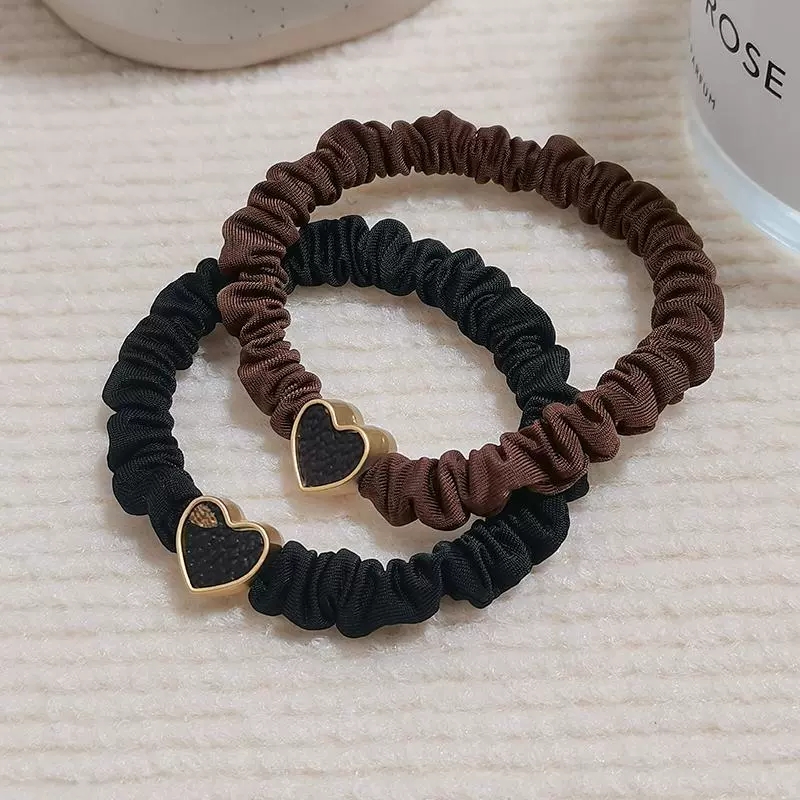 Exquisite small intestine headband, high elasticity, durable rubber band, women's hair tie rope headband, fashionable temperament, tied ponytail 