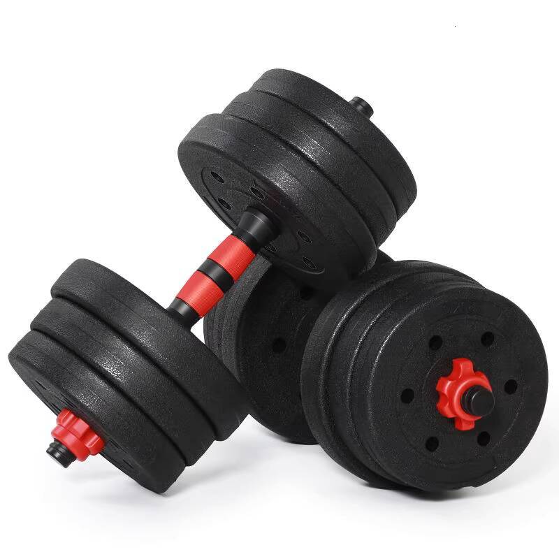 2-in-1 Convertible Dumbbell Barbell Set, Adjustable Home Gym Fitness Equipment for Full-Body Strength Training